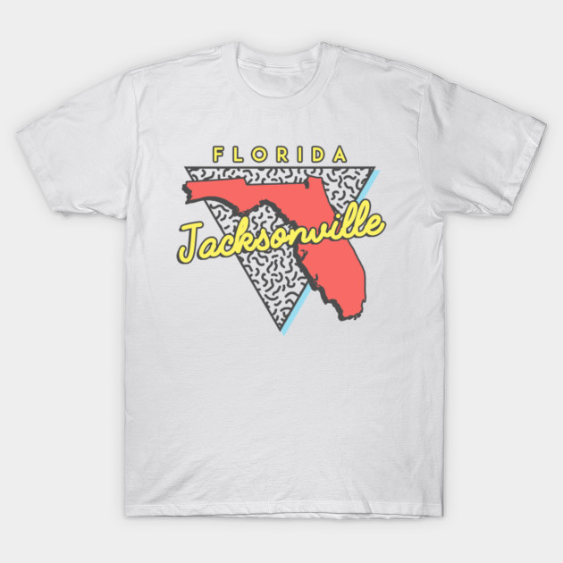 Jacksonville Florida 80s Design T-Shirt-TOZ